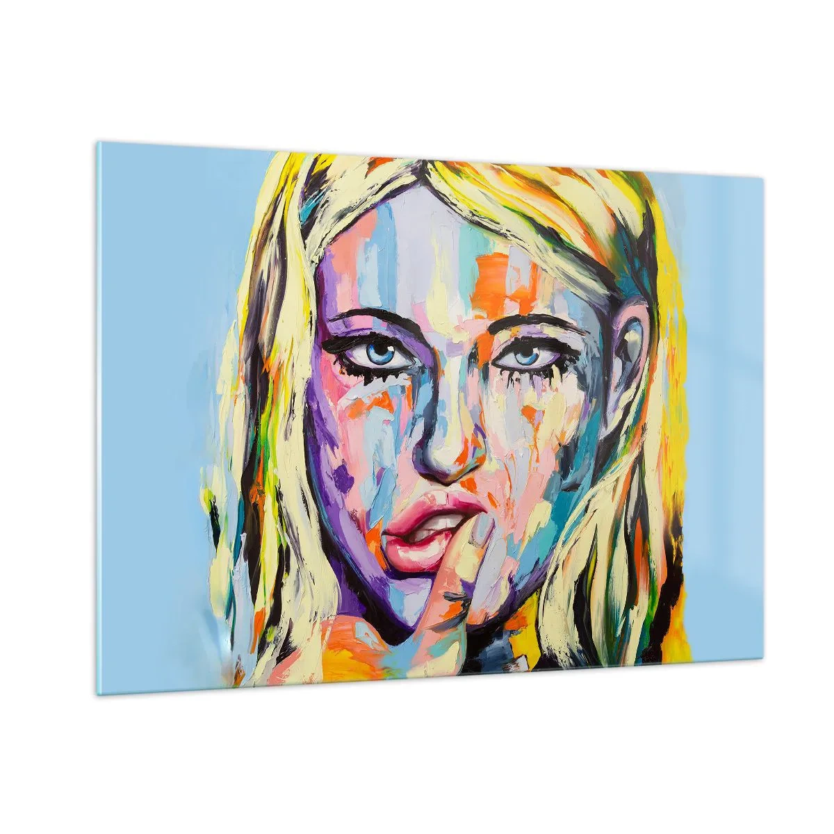 Obraz na skle - Podívej se jí přímo do očí - 100x70 cm