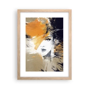 Plakát v rámu světlý dub - A je světlo - 30x40 cm