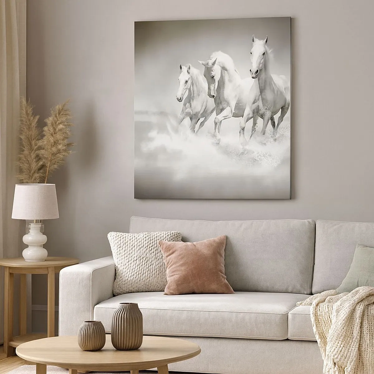 Obraz na plátně - Bílé šílenství - 30x30 cm