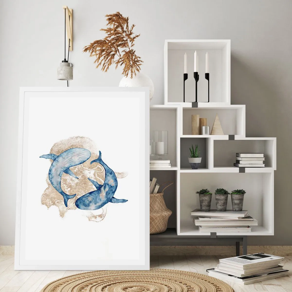 Plakát v bílém rámu - Přátelství nebo láska? - 50x70 cm