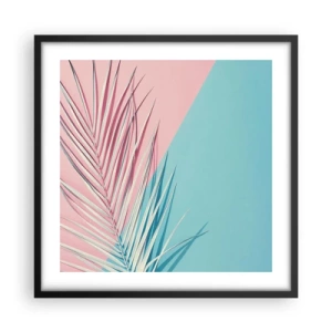 Plakát v černém rámu - Tropický dojem - 50x50 cm