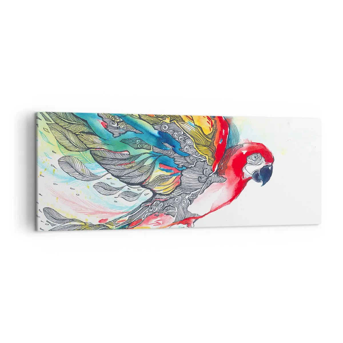 Obraz na plátně - Žij barevně - 140x50 cm