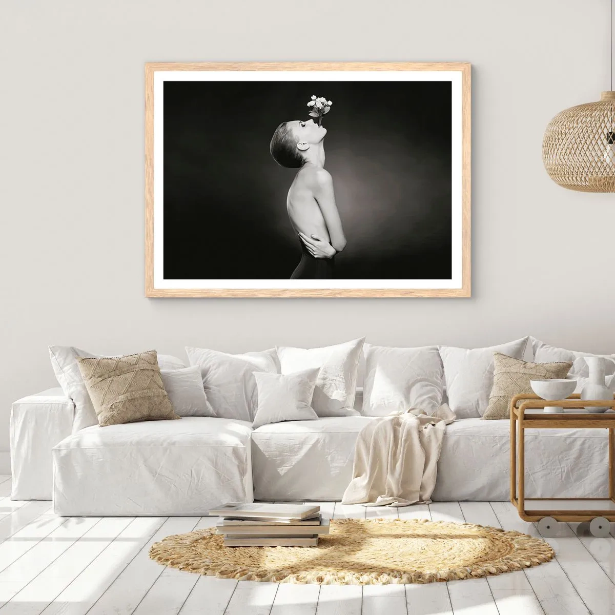 Plakát v rámu světlý dub - Excentrická elegance - 70x50 cm