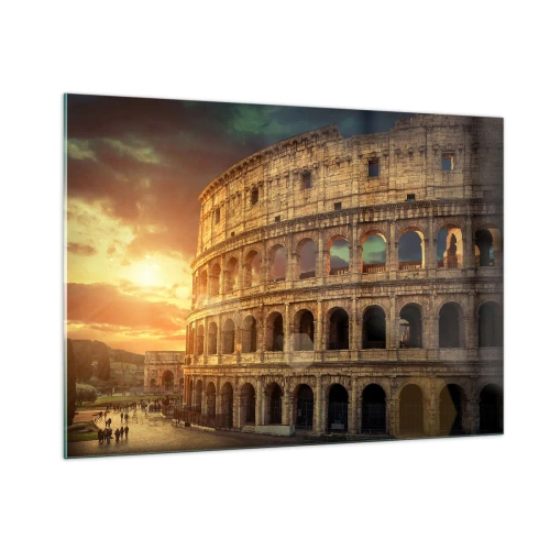 Obraz na skle - Kolosální dojem - 100x70 cm