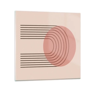 Obraz na skle - Neodolatelná přitažlivost - 50x50 cm