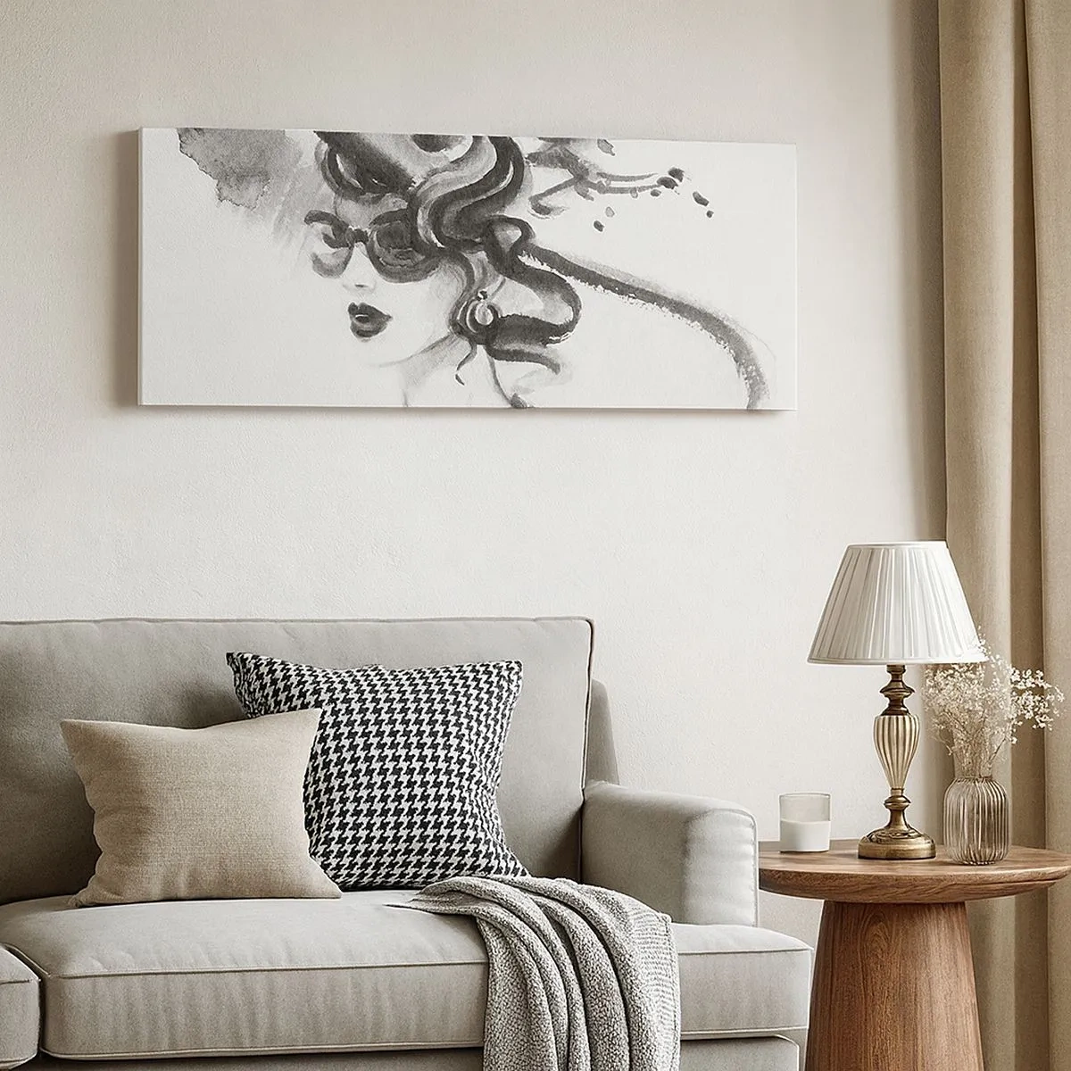 Obraz na plátně - Dáma s charakterem - 100x40 cm