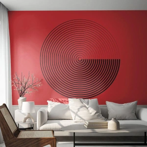 Fototapeta Premium Canvas - Kruhový pohyb - Minimalismus, Kolo, Čáry - 350x256 cm