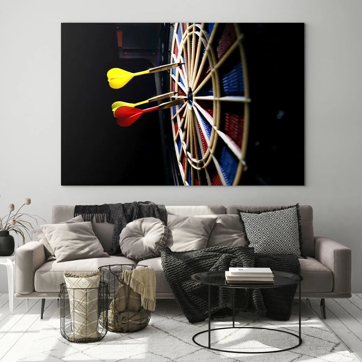 Obraz na skle - Přesný zásah - 120x80 cm