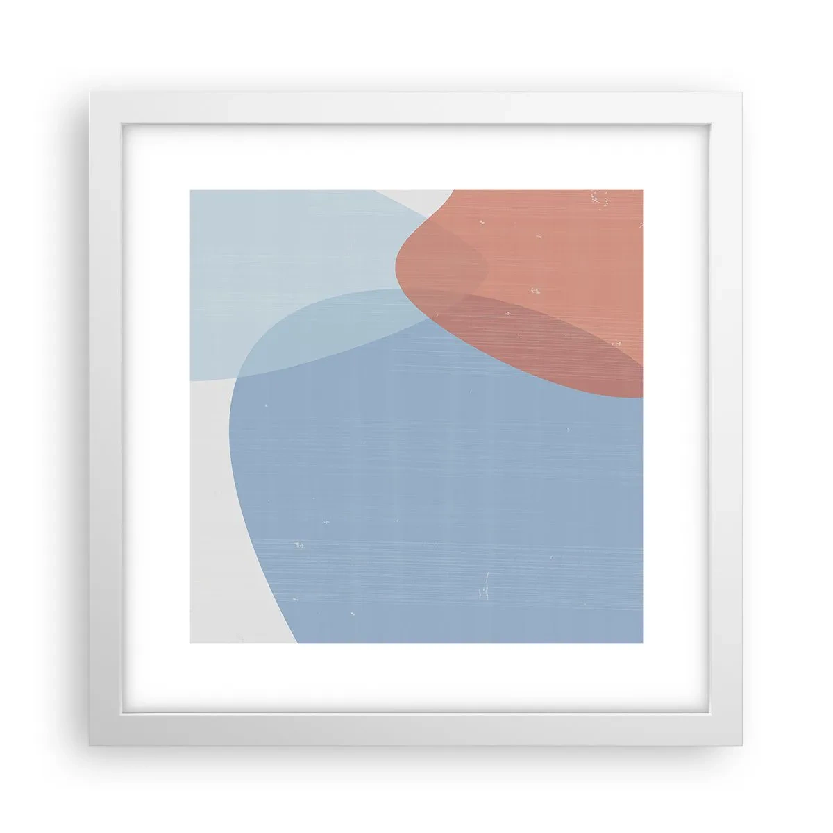Plakát v bílém rámu - Pastelové vztahy - 30x30 cm