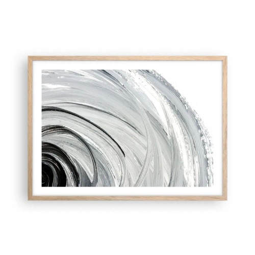 Plakát v rámu světlý dub - Orbitální kompozice - 70x50 cm