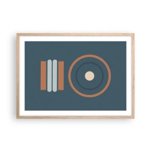 Plakát v rámu světlý dub - Podstata věcí - 70x50 cm