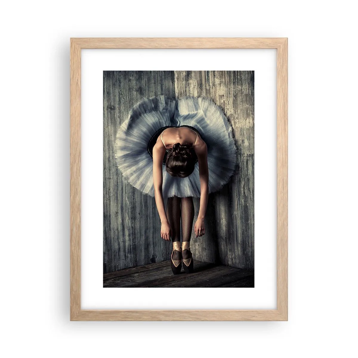 Plakát v rámu světlý dub - Když dohraje hudba - 30x40 cm