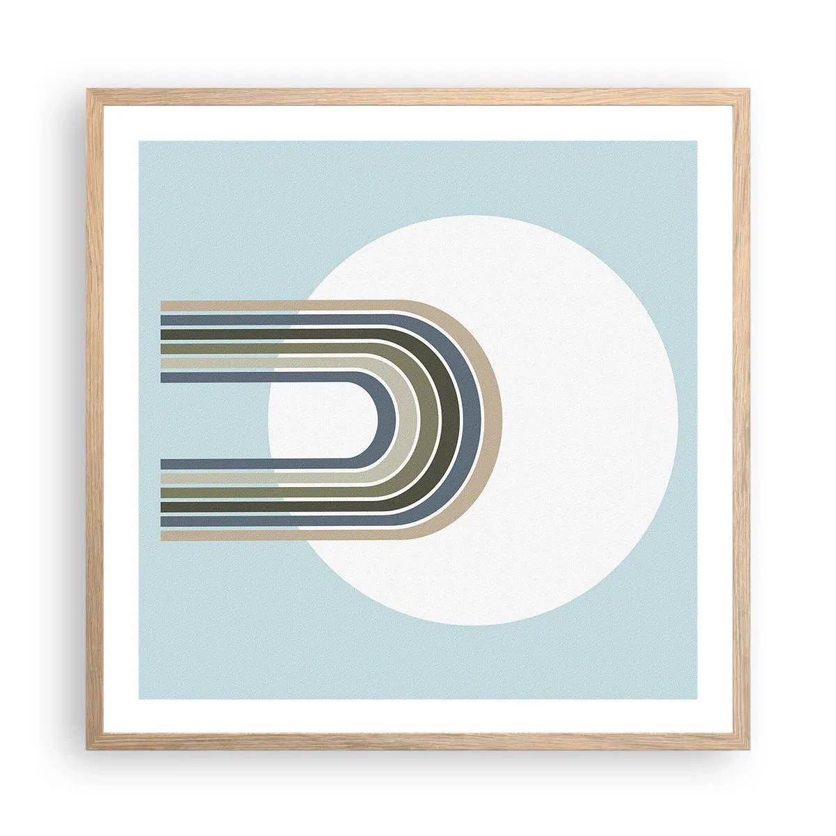 Plakát v rámu světlý dub - Neodolatelná přitažlivost - 60x60 cm