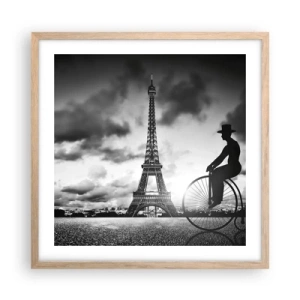 Plakát v rámu světlý dub - Touha po Belle Epoque - 50x50 cm