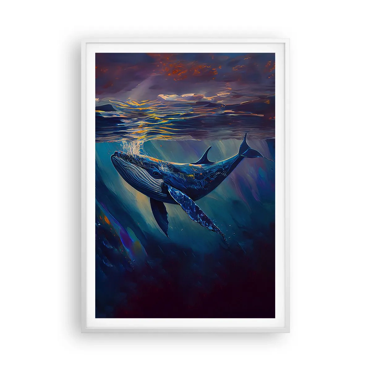 Plakát v bílém rámu - Vítej v mém světě - 70x100 cm