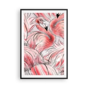 Plakát v černém rámu - Ptačí corps de ballet - 61x91 cm