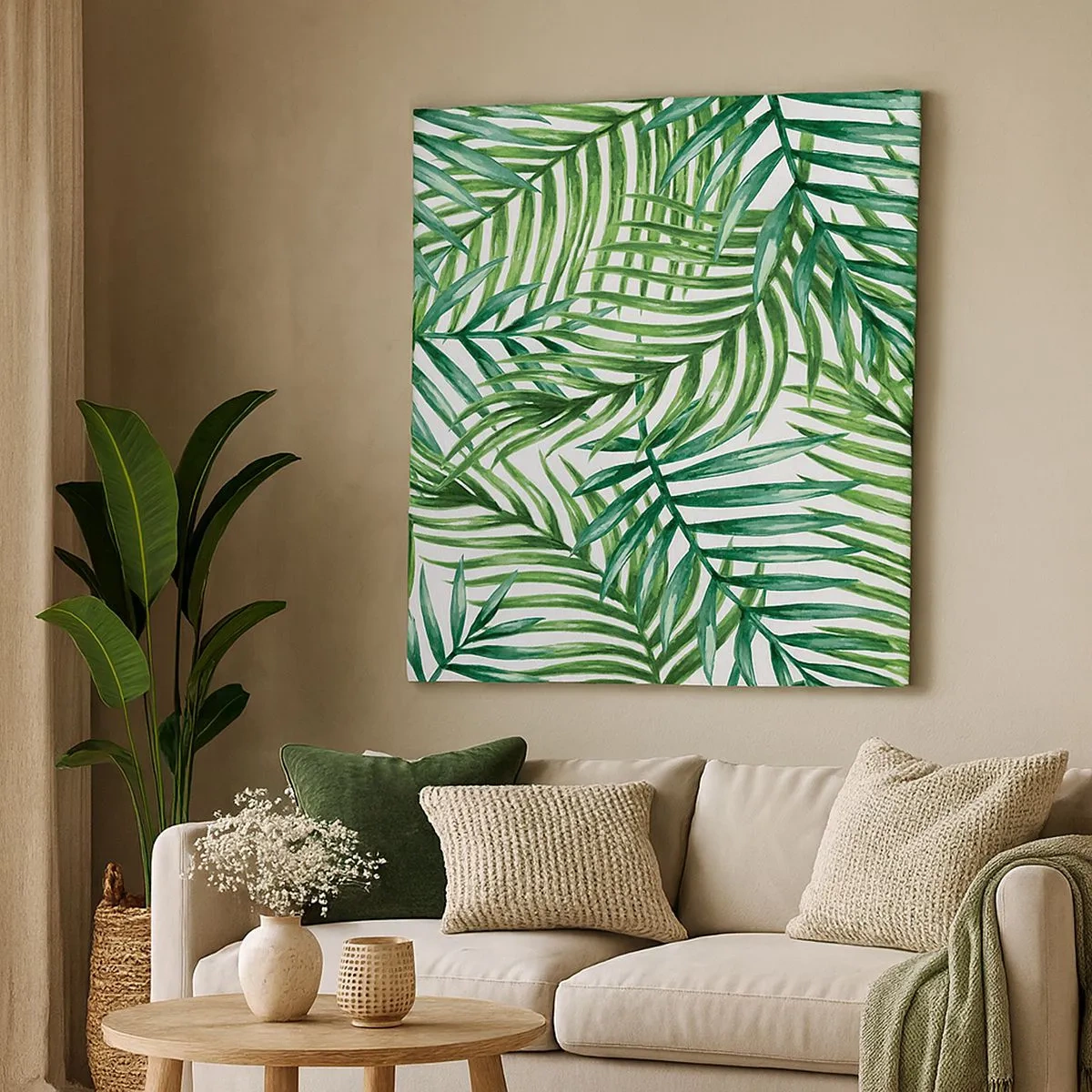 Obraz na plátně - Pod zeleným baldachýnem - 30x30 cm