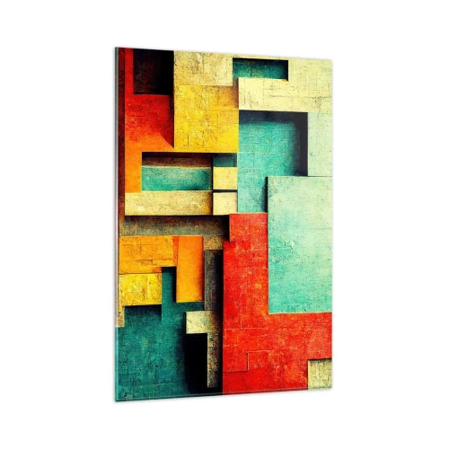 Obraz na skle - Festival pravých úhlů - 80x120 cm