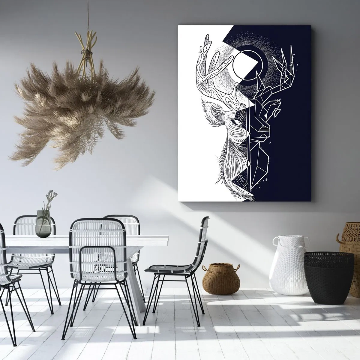 Obraz na plátně - Válka a jednota opaků - 45x80 cm