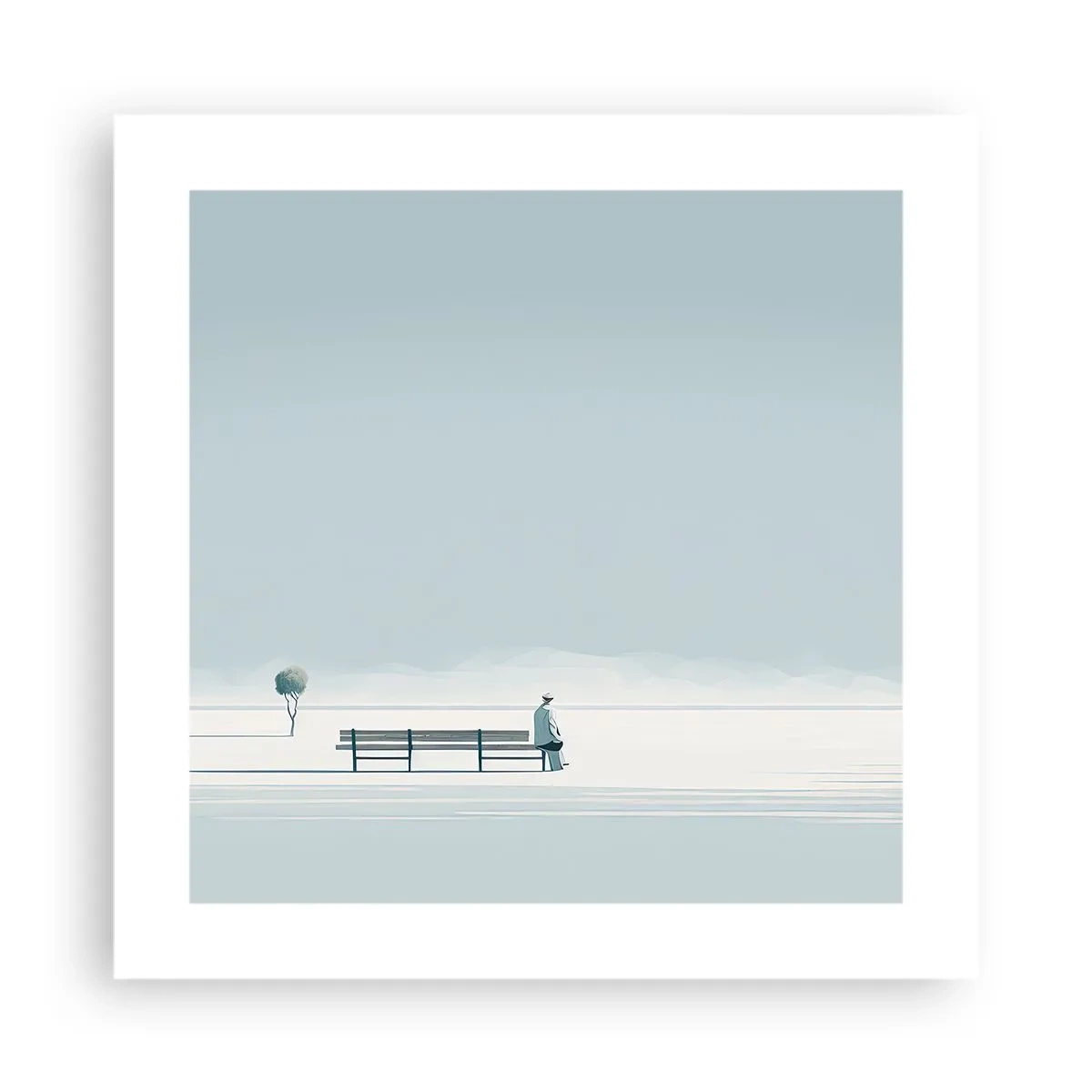 Plakát - Ano, čekám. - 40x40 cm