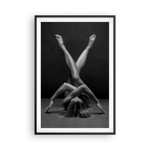 Plakát v černém rámu - Geometrie nahoty - 61x91 cm