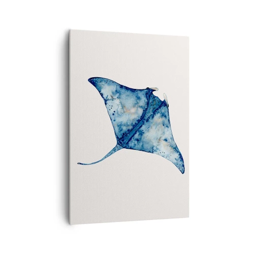 Obraz na plátně - Život v modři - 70x100 cm