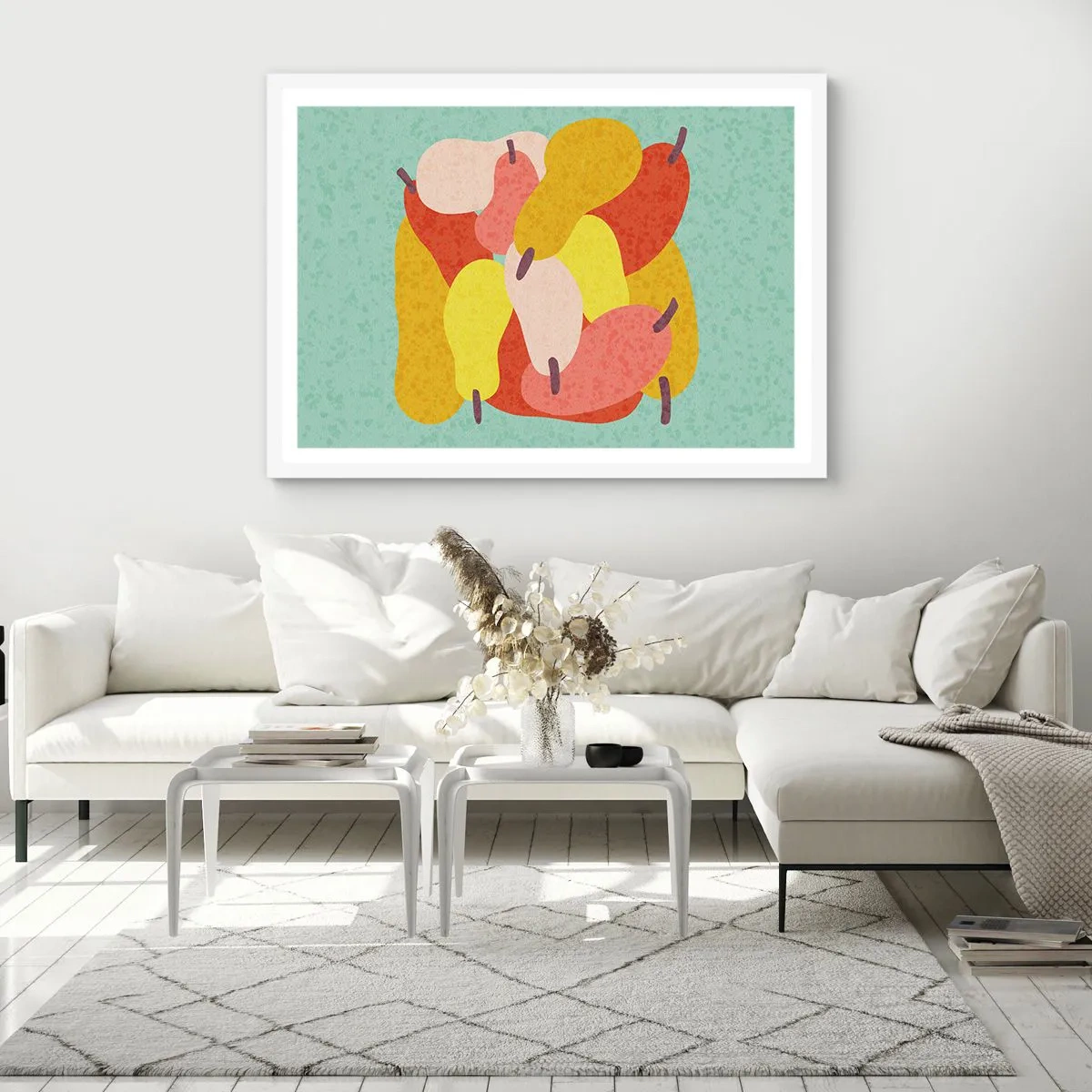 Plakát v bílém rámu - Ochutnejte letní slunce - 70x50 cm