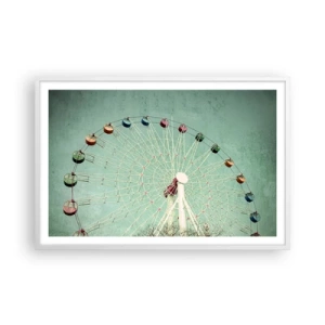 Plakát v bílém rámu - Zveme vás k zábavě - 91x61 cm