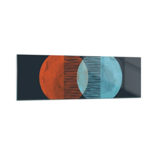 Obraz na skle - Astronomická fantazie - 160x50 cm