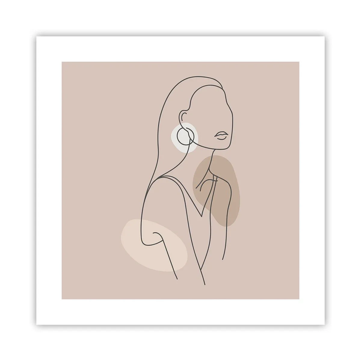 Plakát - Dívčí ikona - 40x40 cm