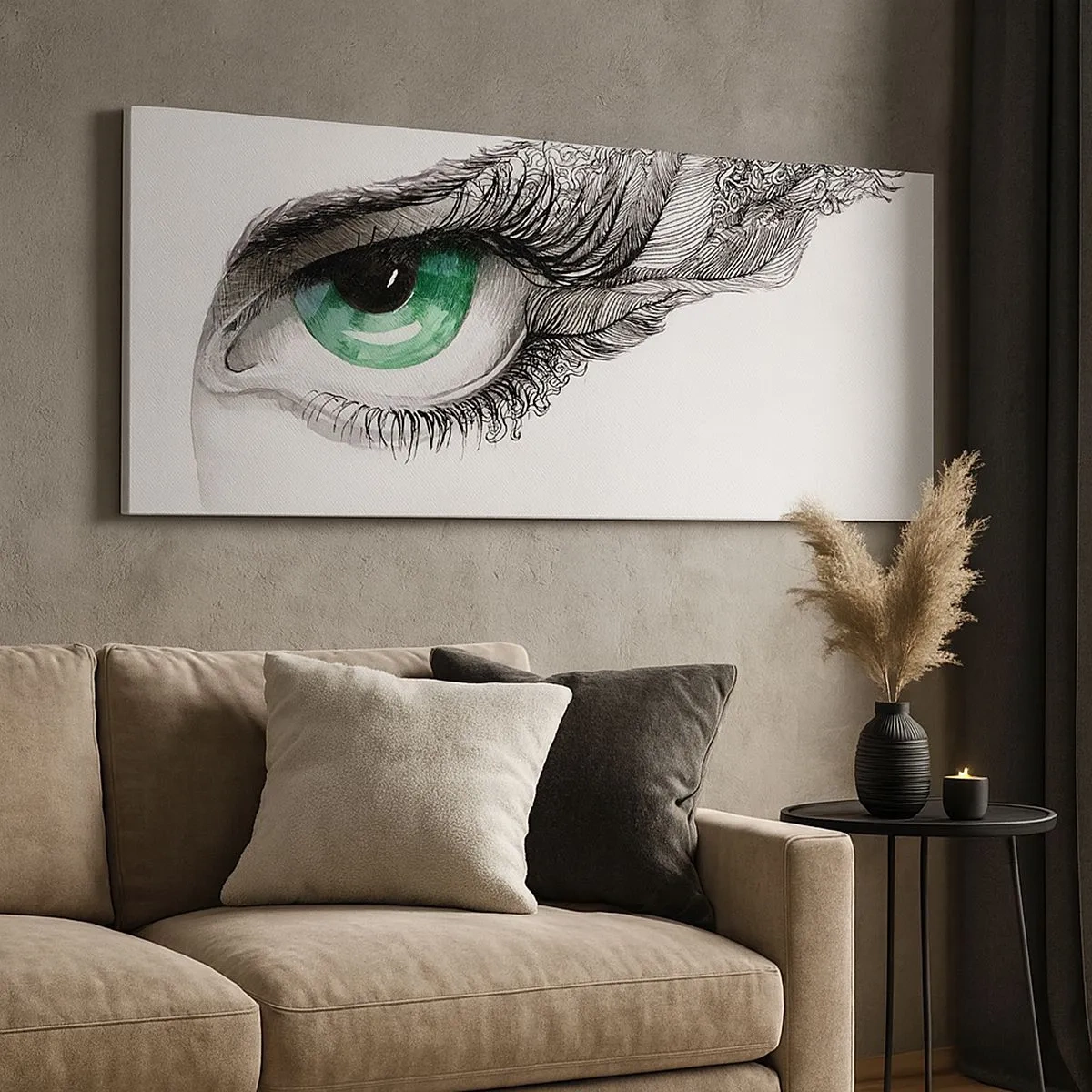 Obraz na plátně - Krásná a připravená k útoku - 100x40 cm