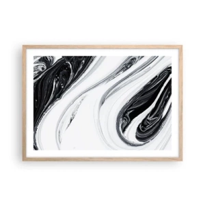 Plakát v rámu světlý dub - Spojení protikladů - 70x50 cm