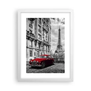 Plakát v bílém rámu - Dravec ve městě - 30x40 cm