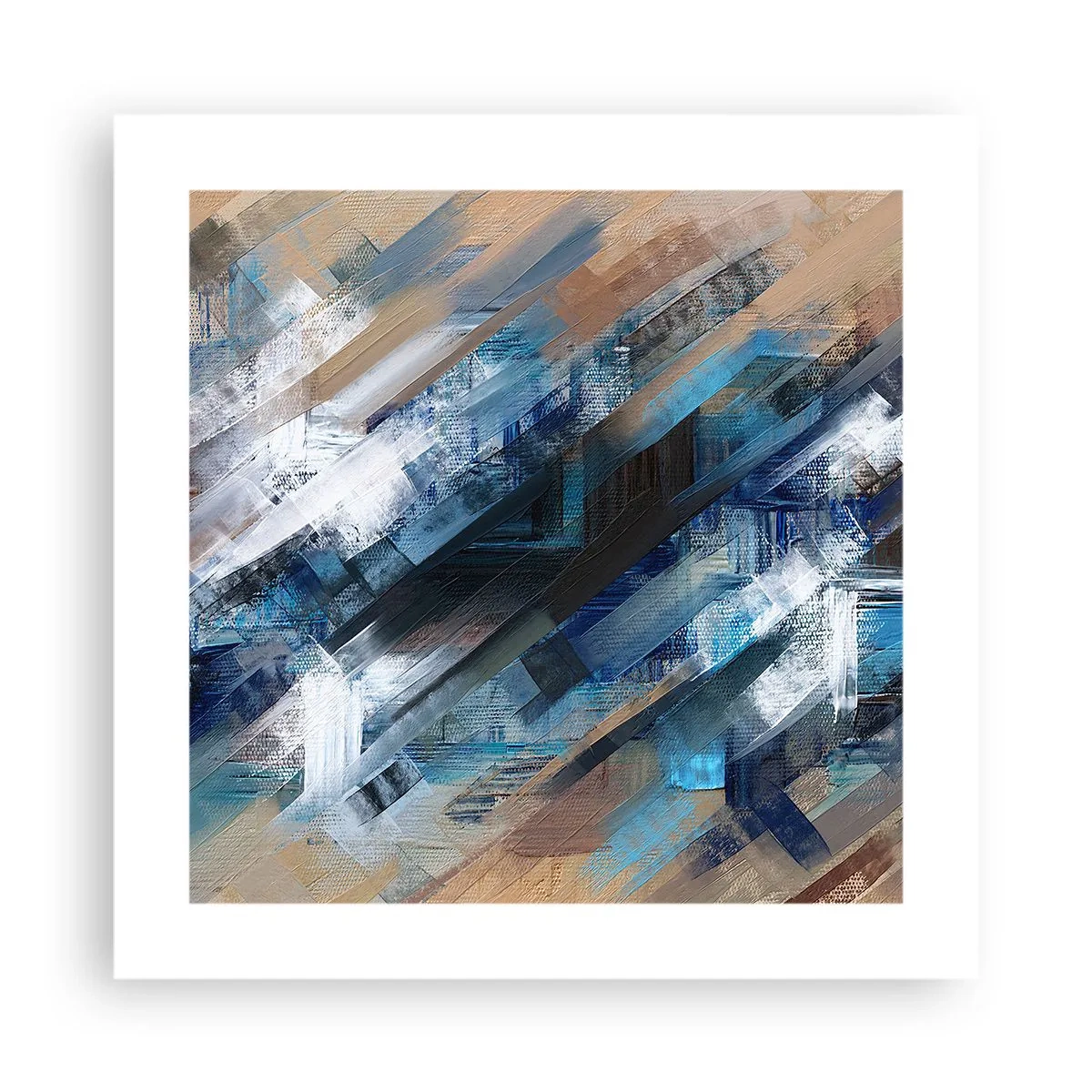 Plakát - Na modrém úkosu - 40x40 cm