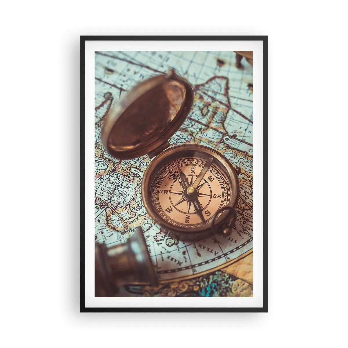 Plakát v černém rámu - Pro dobrodruha - 61x91 cm