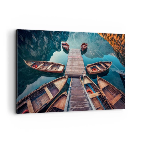 Obraz na plátně - Čekám v přístavu - 120x80 cm