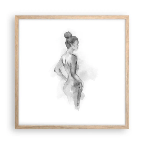 Plakát v rámu světlý dub - Krásné jako malba - 50x50 cm