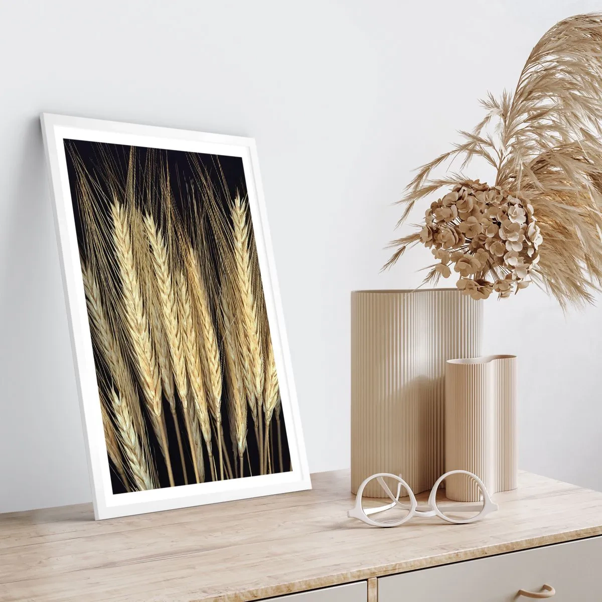 Plakát v bílém rámu - Rustikální magie - 70x100 cm