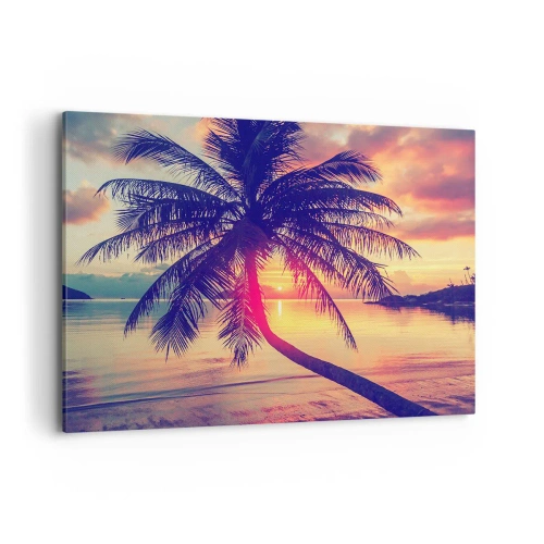 Obraz na plátně - Večer pod palmami - 120x80 cm