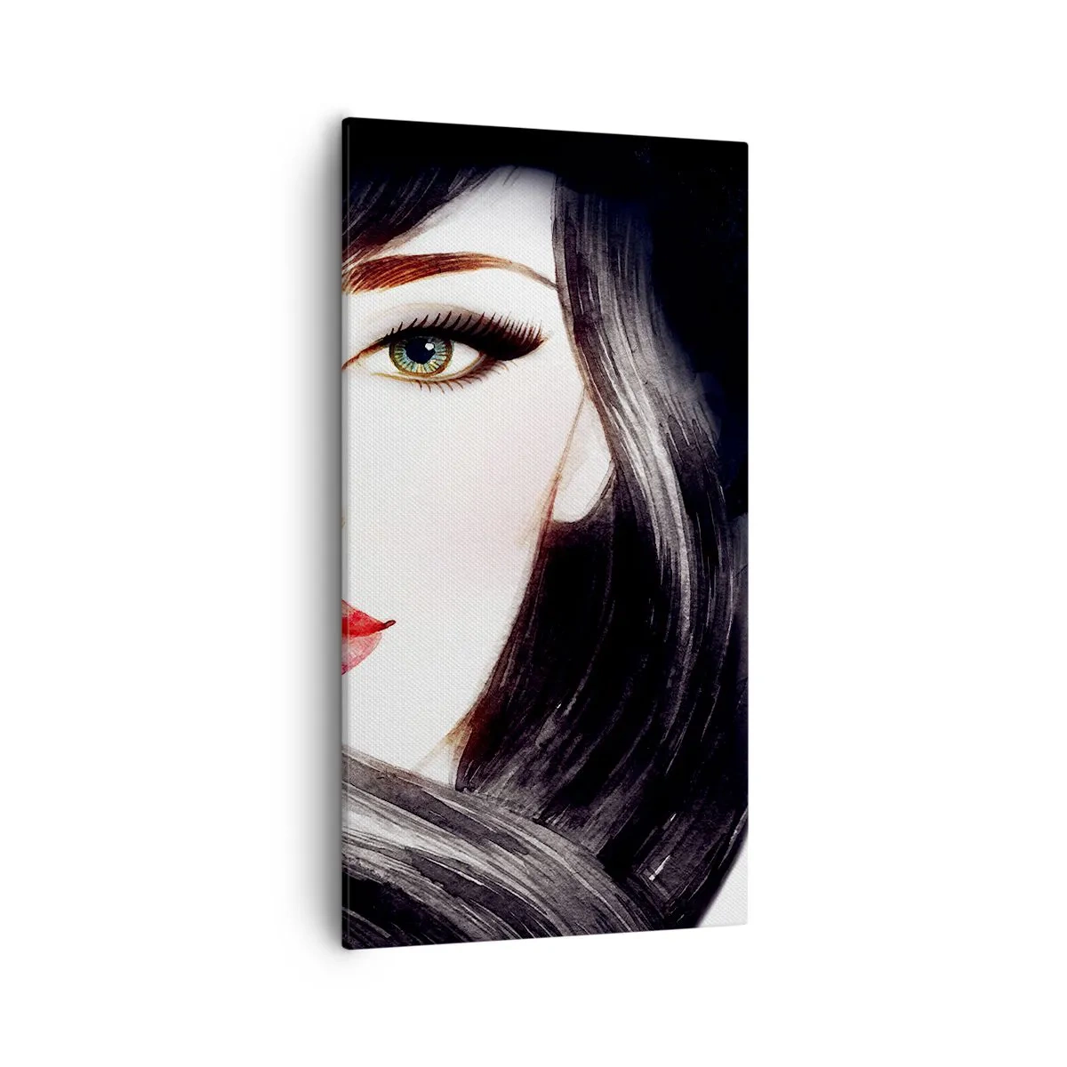 Obraz na plátně - Safírový pohled - 55x100 cm