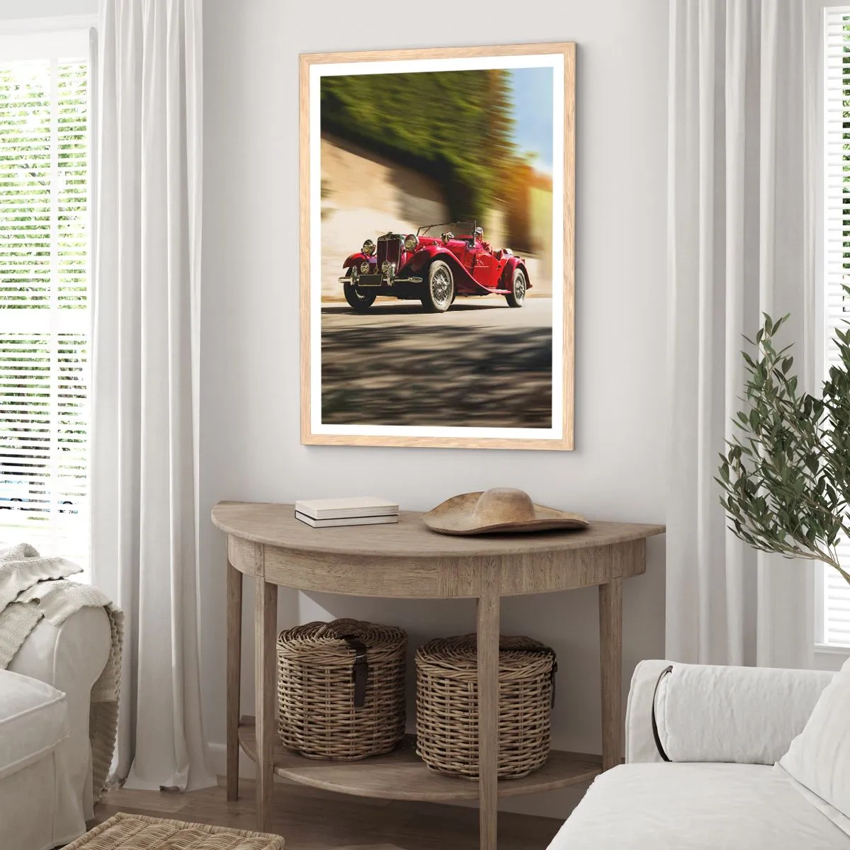 Plakát v rámu světlý dub - Krásnější než Níké Samothrácká - 61x91 cm