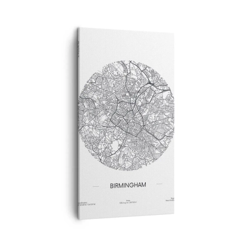 Obraz na plátně - Anatomie Birminghamu - 45x80 cm