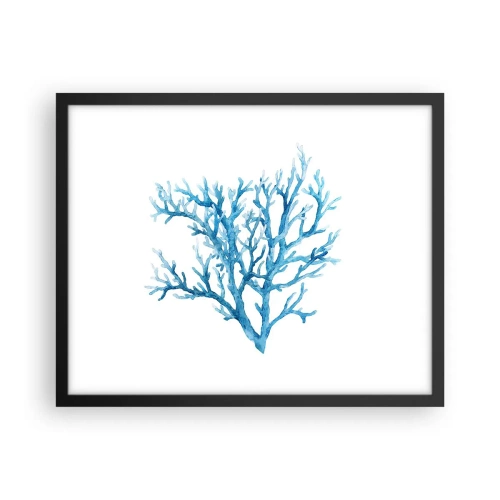 Plakát v černém rámu - Mořský filigrán - 50x40 cm