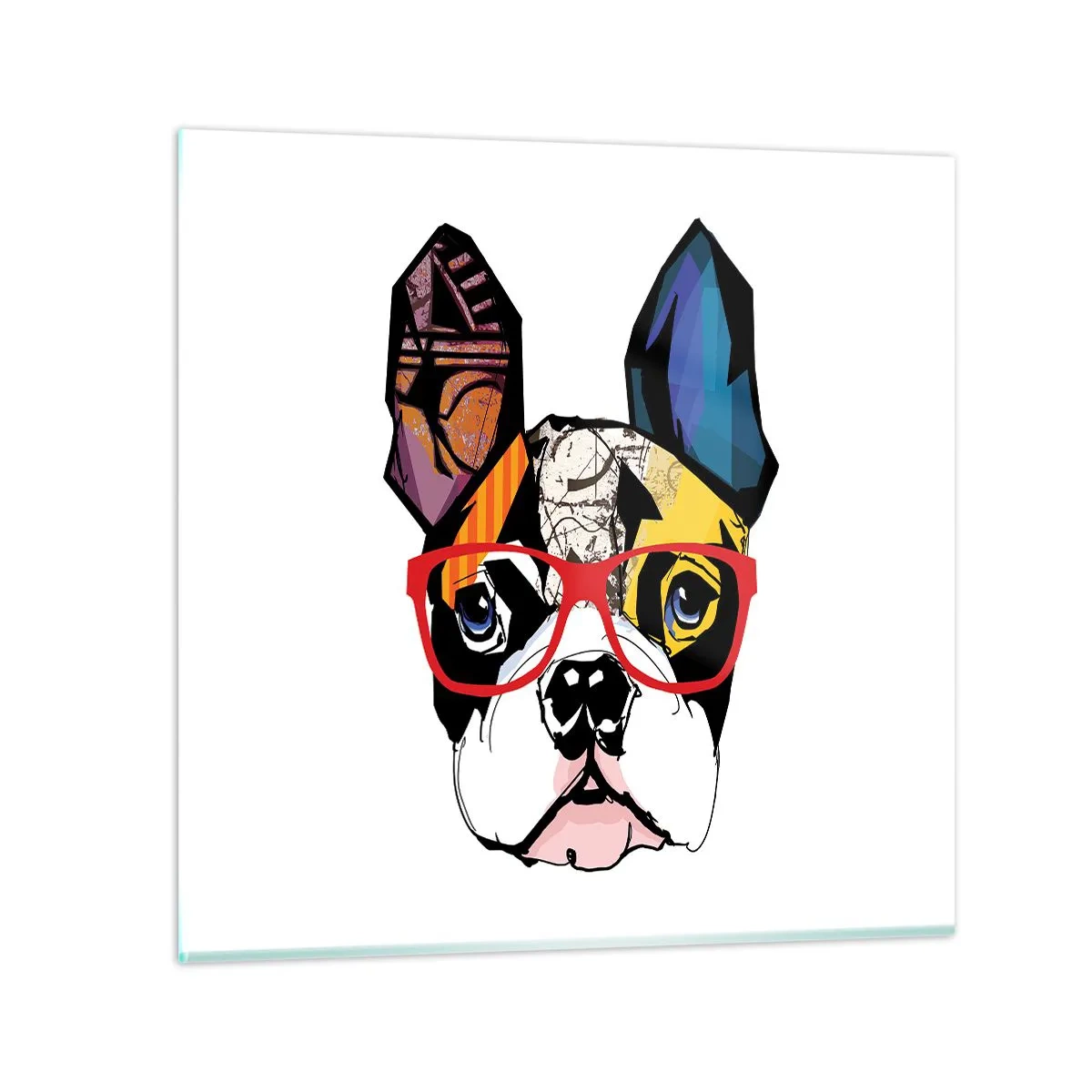 Obraz na skle - Intelektuál - 60x60 cm