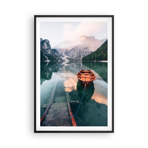 Plakát v černém rámu - Klidný spánek hor - 61x91 cm