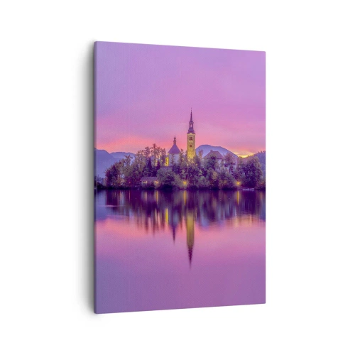 Obraz na plátně - Pohádkový ostrov za soumraku  - 50x70 cm