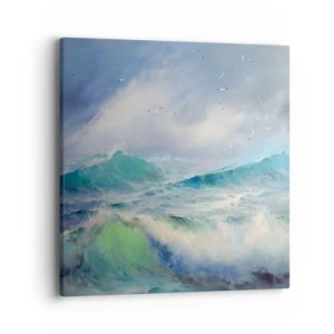 Obraz na plátně - „Vichřice zavyla triumfálně…“ - 40x40 cm