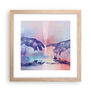 Plakát v rámu světlý dub - Božská jiskra života - 30x30 cm