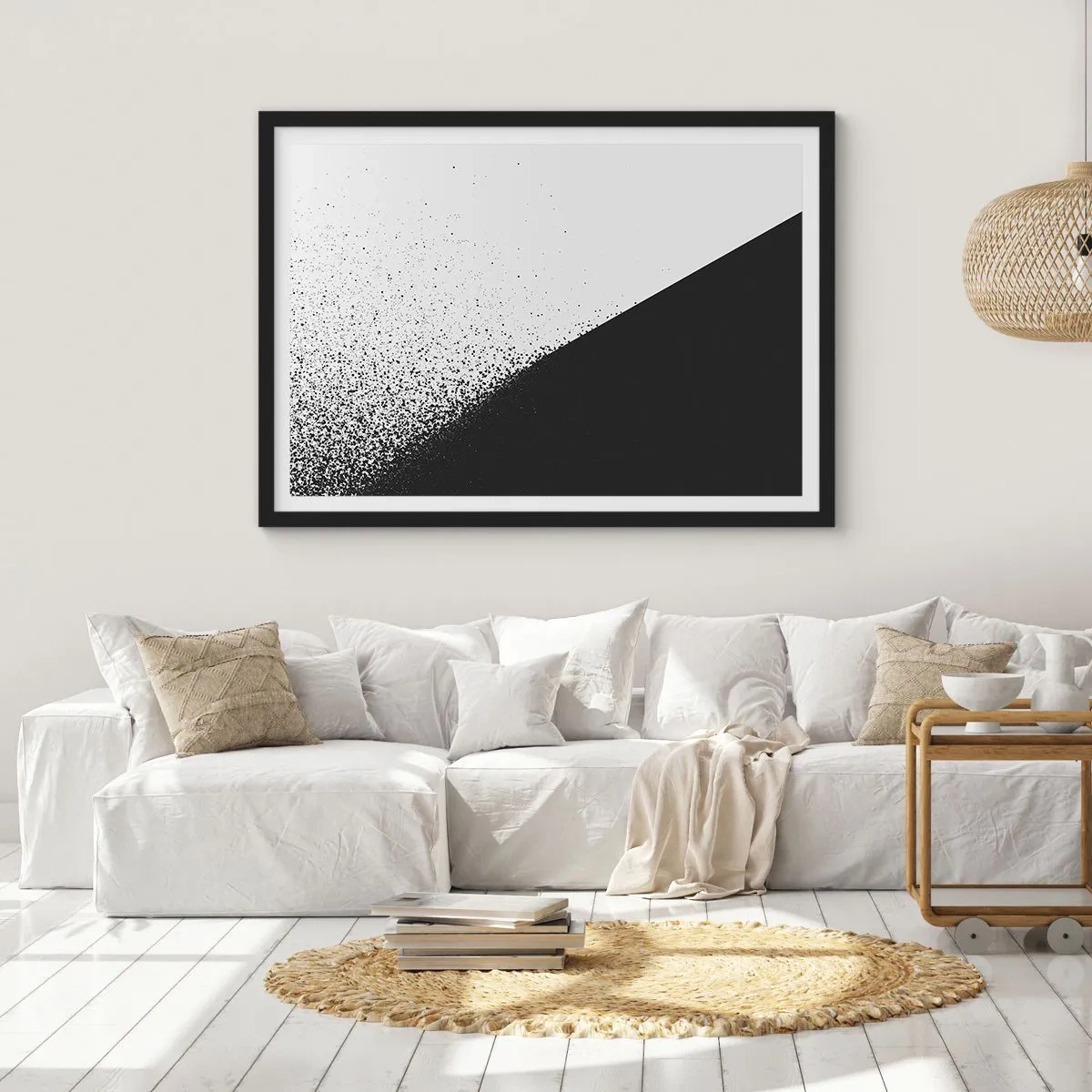 Plakát v černém rámu - Rychleji a rychleji, více a více - 40x30 cm