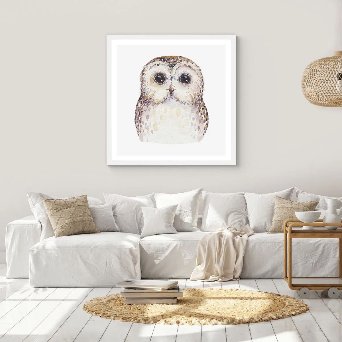 Plakát v bílém rámu - Podívej se mi do očí - 30x30 cm